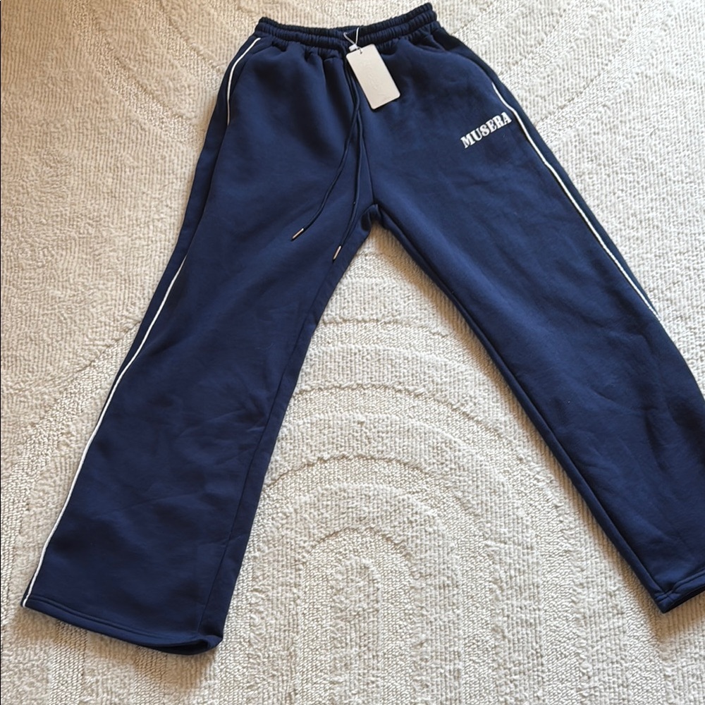 Blue Joggers Comfortable Sweatpants
